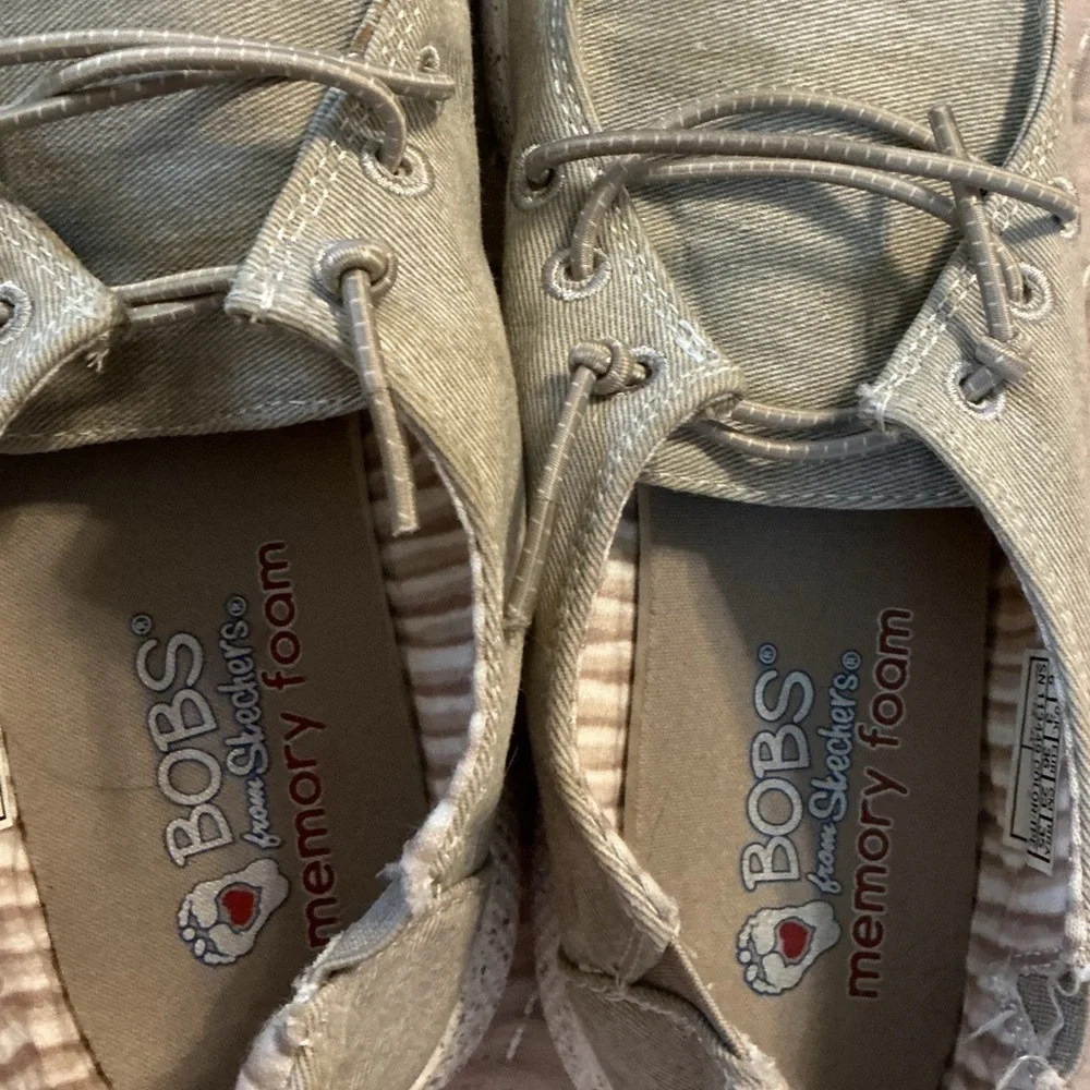 🌸BOBS Skipper - Summer Life Oxford Walking Sneakers from Finish Line-TAUPE - Picture 5 of 7